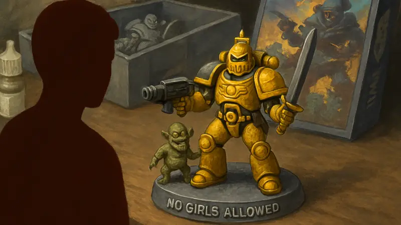 Миниатюра из набора "No Girls Allowed" по мультфильму Space King с потенциальным риском свинцового отравления