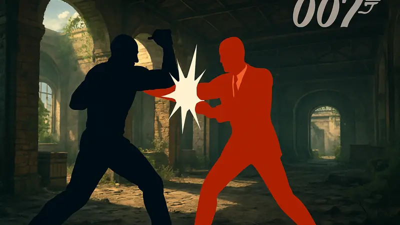 Скриншот из 007 First Light, показывающий парирование