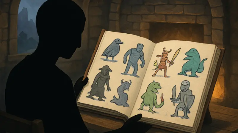 Артбук фаната Slay the Spire 2 с авторскими «плохими» рисунками монстров и персонажей игры.