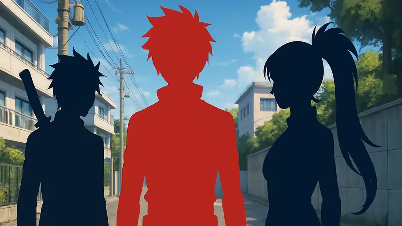 Кадр из аниме Mission: Yozakura Family, изображающий главных героев Тайо, Шинзо и Футабу.