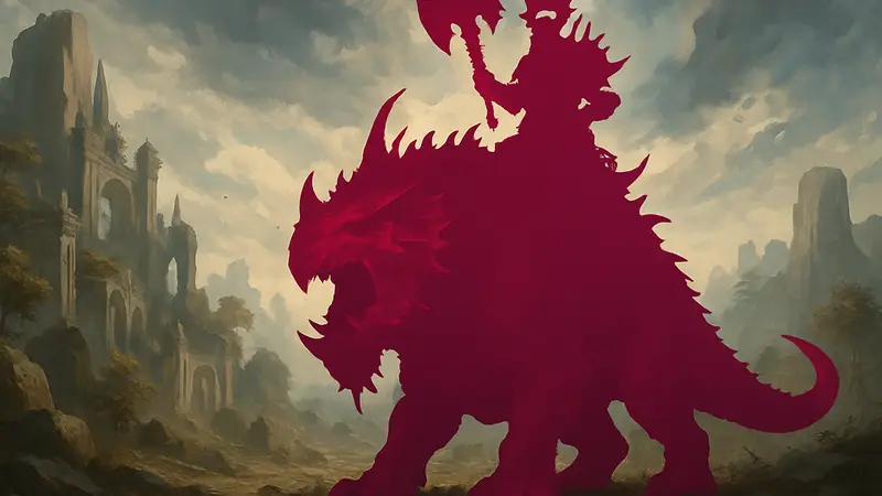Миниатюра Морги Могучей на глатхорне Грутте для настольной игры Warhammer Age of Sigmar