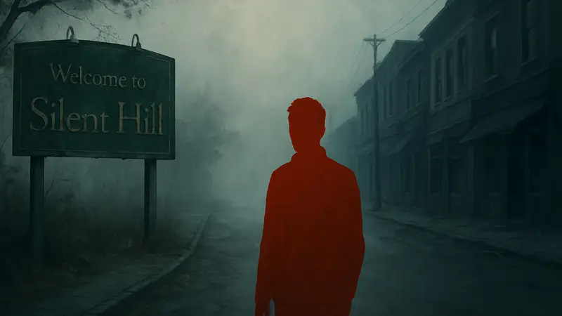 Silent Hill Townfall, кадр из трейлера с туманом и мрачной атмосферой