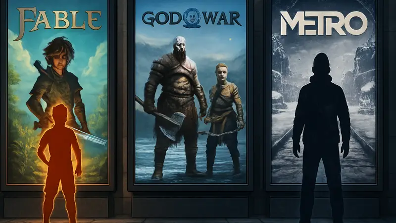 Обложки игр Fable, God of War Laufey и Metro 2039, выходящих в феврале 2027