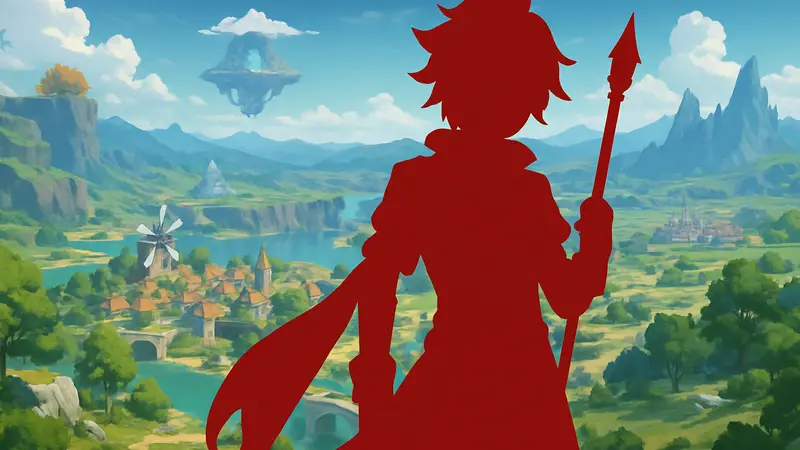 Новый персонаж Genshin Impact версии 6.5 на фоне расширенной карты