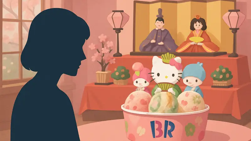 Набор мороженого Baskin Robbins Sanrio к Хинамацури