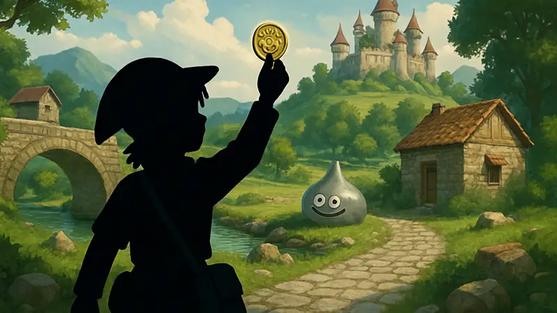 Изображение мини-медалей и их возможных мест нахождения в мире Dragon Quest VII Reimagined.