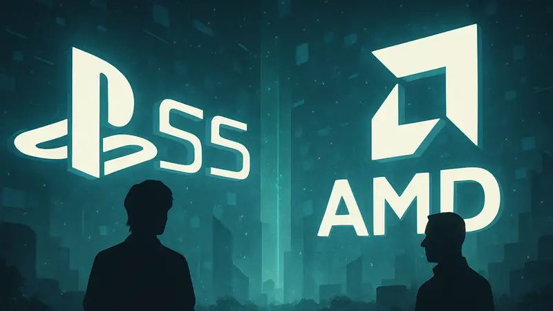 Логотипы PlayStation 6 и AMD, с намёком на будущие графические технологии
