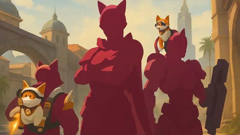 Персонажи Overwatch с новой кошачьей косметикой Jetpack Cat