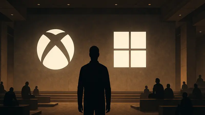 Логотип Xbox и Microsoft, символизирующий будущее игрового подразделения.