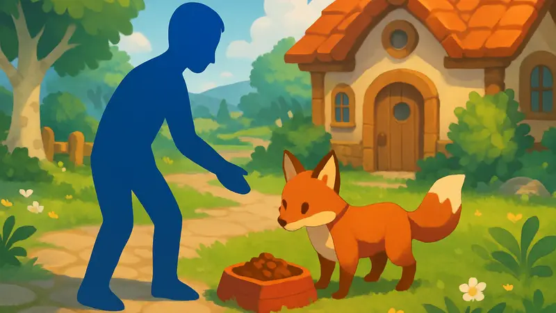 Изображение животного возле кормушки в игре Heartopia, гайд.