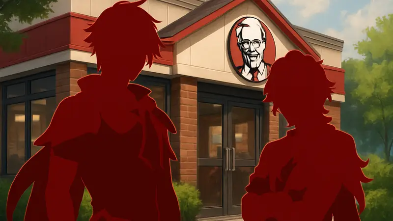 Персонажи Genshin Impact Аль-Хайтам и Кавех в стиле KFC