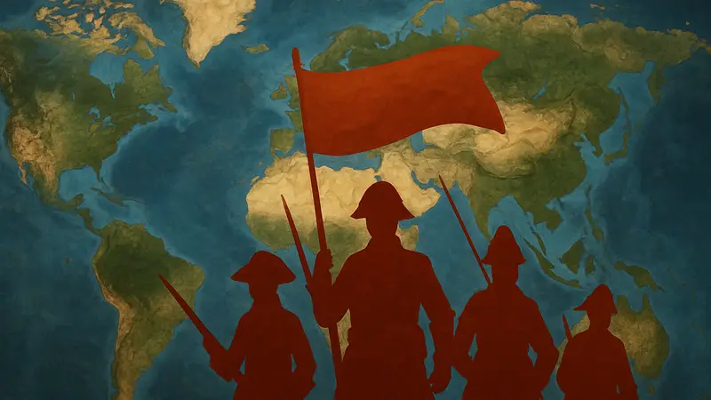 Карта мира Europa Universalis 5 с изображением новых агрессивных армий ИИ.