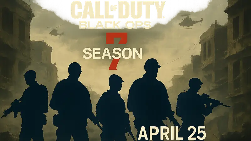 Логотип Call of Duty Black Ops 7 Season 5 и дата старта