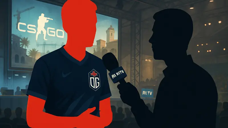 Киберспортсмен bodyy в форме команды OG дает интервью HLTV