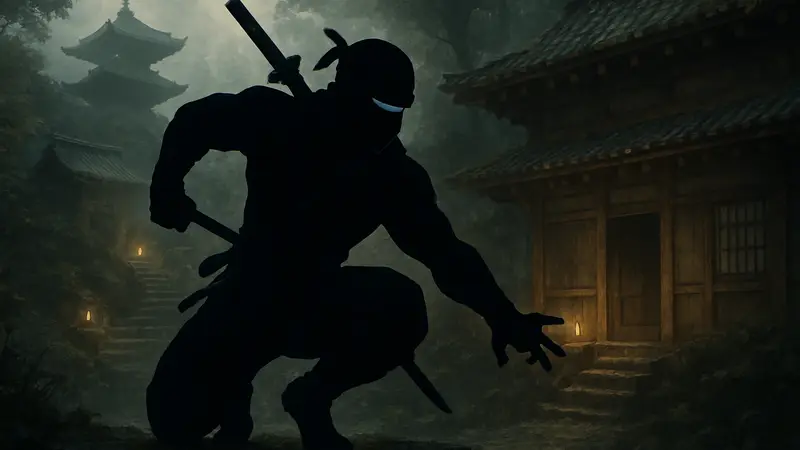 Персонаж Nioh 3 в стиле ниндзя, использующий скрытые атаки.