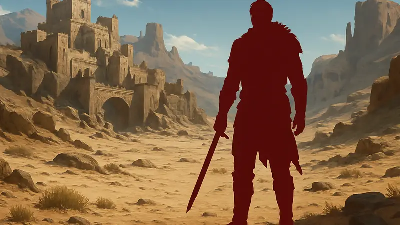 Персонаж в пустынном мире Crimson Desert, возможно, связанный с квестовой линией Greymane.