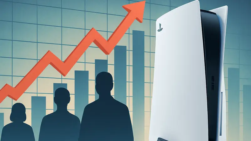 Игровая консоль Sony PlayStation 5 на фоне растущего графика продаж