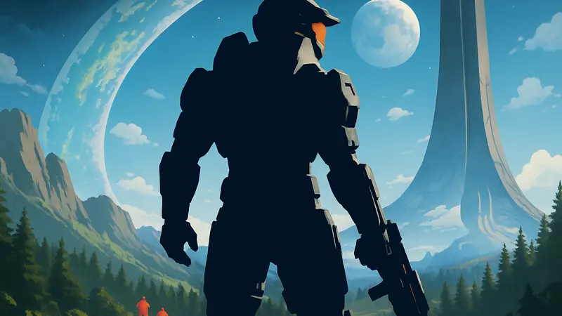 Мастер Чиф на обложке Halo: Campaign Evolved для PlayStation 5, готовящийся к релизу.