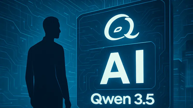 Логотип Alibaba Qwen 3.5, искусственный интеллект, ИИ-модель, технологии
