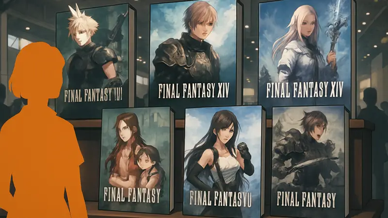 Обложки книг и манги по вселенным Final Fantasy VII и Final Fantasy XIV от Square Enix