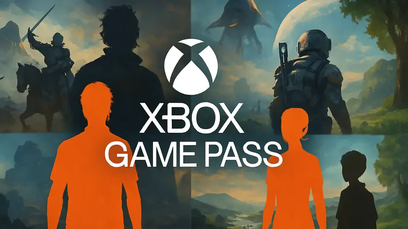 Логотип Xbox Game Pass на фоне новых игр, добавленных в мае 2026 года