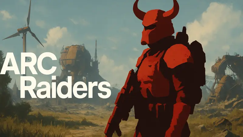 Логотип игры ARC Raiders и изображение персонажа IL Toro