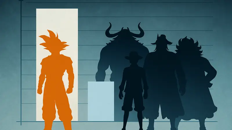 Персонажи Dragon Ball и One Piece на фоне сравнительного анализа силы
