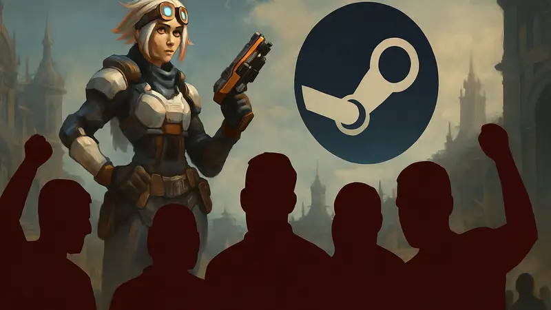 Игровой скин для Deadlock, логотип Valve, недовольные фанаты