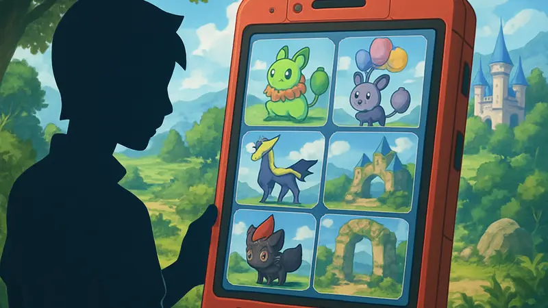 Экран Pokédex в Pokémon Pokopia, показывающий ивентовых покемонов и редкие локации