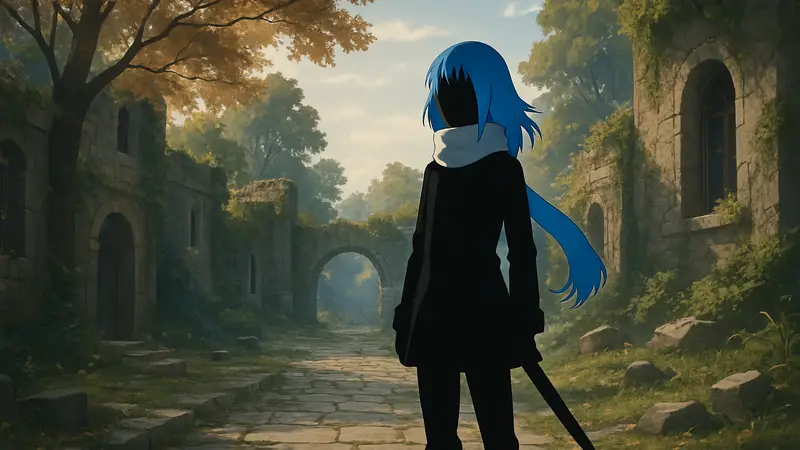 Риммуру Темпест из аниме 'О моём перерождении в слизь', сцена из эндинга 4 сезона.