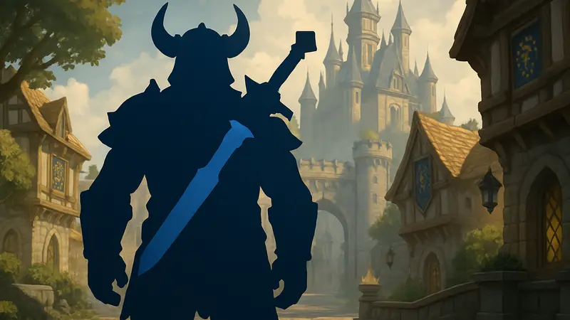 Персонаж World of Warcraft с новым вариантом крепления оружия после обновления трансмогрификации в патче 12.0.5.