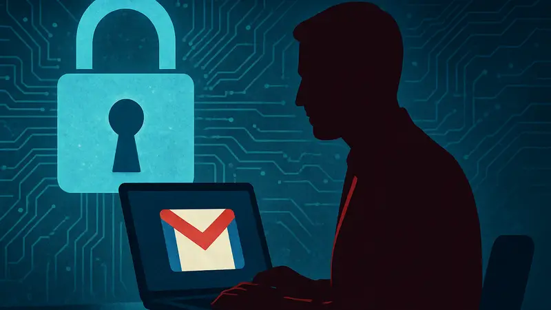 Изображение замка и кибербезопасности, символизирующее взлом почты директора ФБР