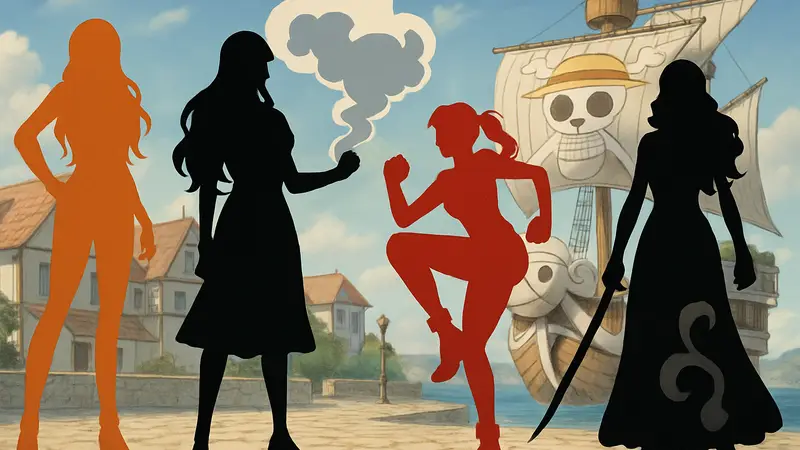 Женские персонажи из аниме One Piece, демонстрирующие свои способности