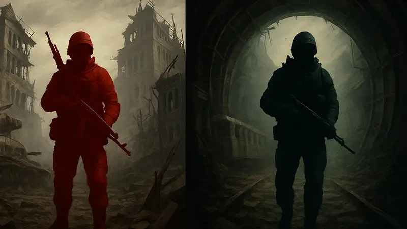 Обложки игр Metro 2033 и Metro Last Light на GOG, постапокалипсис, шутеры
