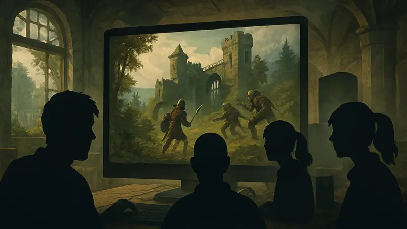 Группа игроков наслаждается игрой на фанатском сервере старой онлайн-игры.
