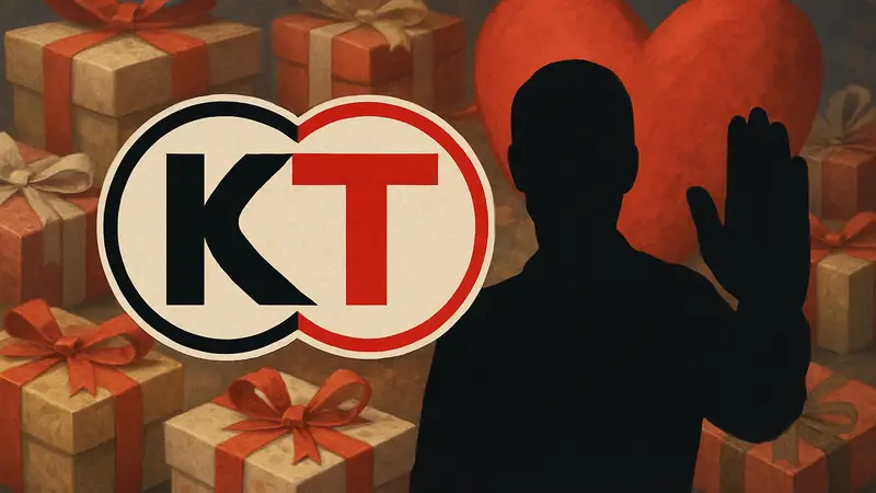 Логотип Koei Tecmo на фоне праздничных подарков и сердца.