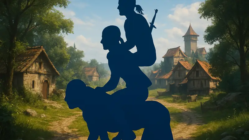 Игроки верхом друг на друге в моде The Witcher 3 Online.