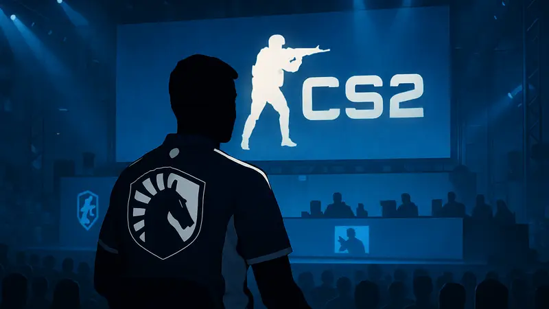 Игрок jL в форме команды Liquid на киберспортивном турнире по CS2.