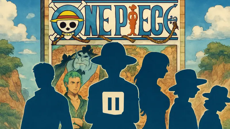 Обложка манги One Piece с героями и логотипом Weekly Shonen Jump, анонсирующая перерыв