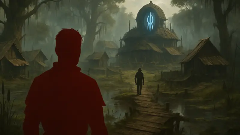 Лагерь Братства на болотах в Gothic 1 Remake, путь к фракции