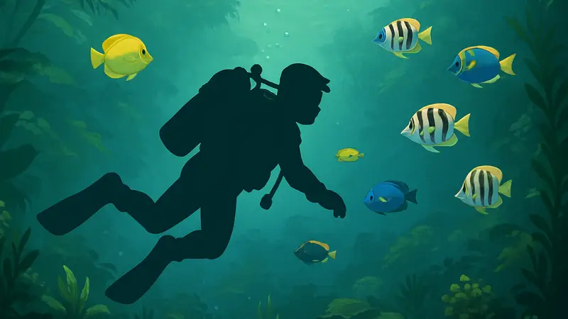 Дайвер из Dave the Diver: In the Jungle плывёт среди тропических рыб и подводных растений в новом DLC.
