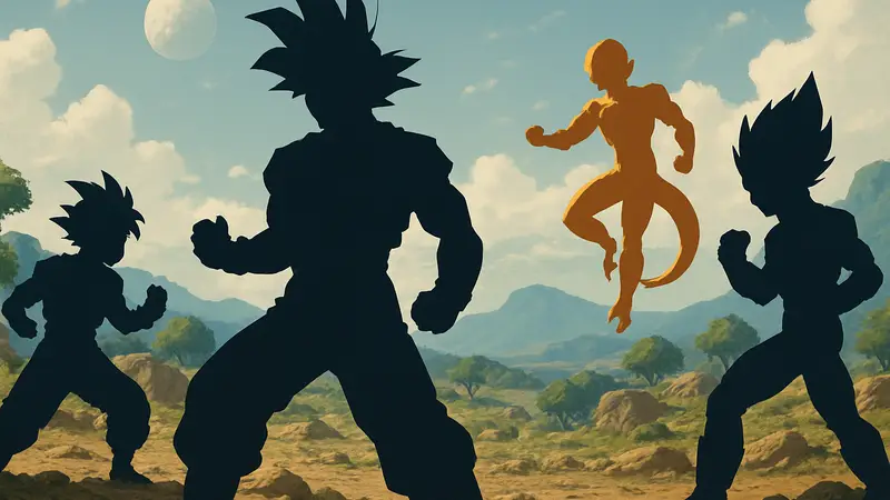 Эпические моменты Dragon Ball Z: Гоку, Гохан, Фриза и Вегета в решающих битвах аниме 90-х.