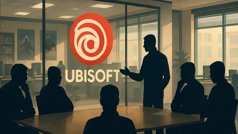 Офис Ubisoft, сотрудники на собрании, проблемы в игровой компании