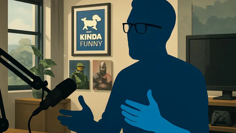 Грег Миллер, сооснователь Kinda Funny, на интервью.