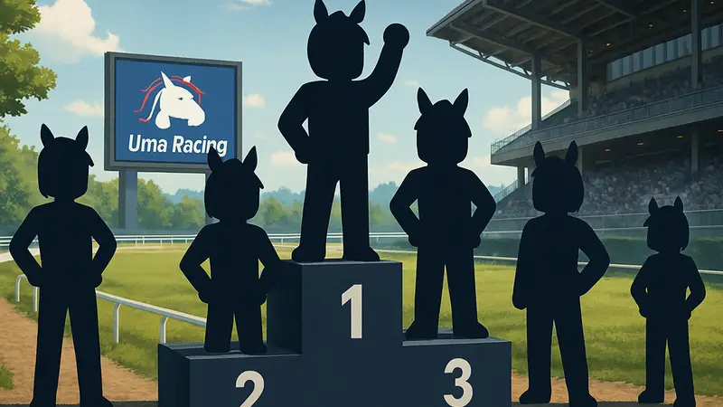 Персонажи-гонщики Uma Racing из Roblox, иллюстрация тир-листа лучших персонажей в игре.