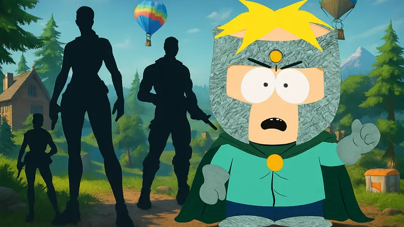 Изображение Профессора Хаоса из South Park и элементов Fortnite, гайд по квестам