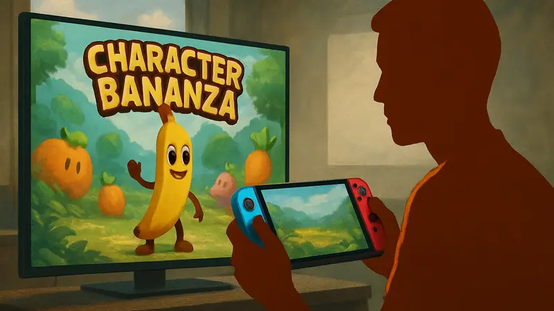 Donkey Kong Bananza обложка игры, персонаж Donkey Kong, Nintendo Switch 2