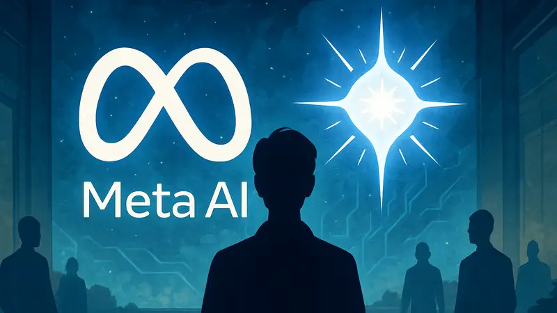 Логотип Meta AI с изображением Muse Spark, символизирующий новую эру искусственного интеллекта