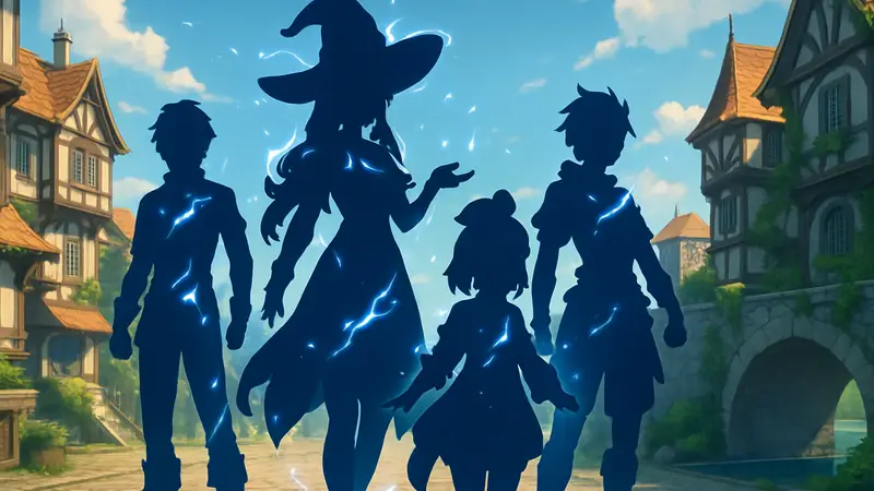 Персонажи Genshin Impact из Мондштадта с эффектами усилений