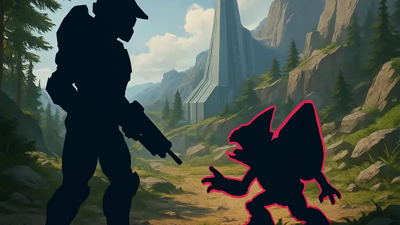Мастер Чиф находит «Голодного Грунта» в Halo Campaign Evolved для ачивки «Фуд-критик».